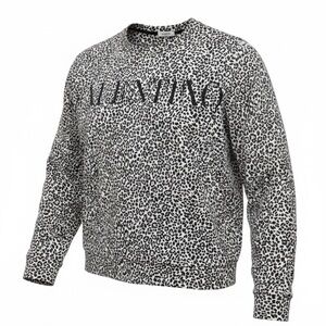 Valentino Black and White Leopard Shirt